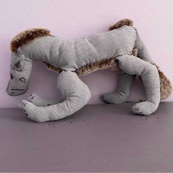 🐺GRAY WOLF🐺 16” PLUSH One-Of-A-Kind HANDMADE Custom COLLECTIBLE - Picture 7 of 14